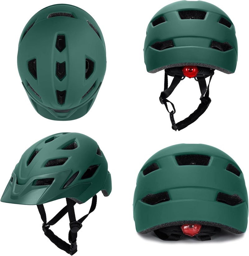 Bavilk Kids Bike Helmet, Kids Boys Girls Bike Helmets with LED Light Detachable Visor Children Youth Teen Multi-Sport for Skating Cycling Scooter Skateboard Adjustable & Lightweight 19.7"-22.4" - Image 2