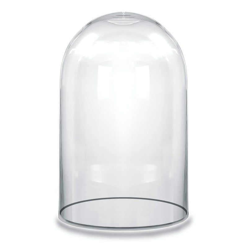 CYS EXCEL Dome Glass Cloche (H:10.5" D:6") | Multiple Size Choices Decorative Showcase Display For Antique Collectibles | Bell Jar Terrarium & Dessert Cover - Image 1