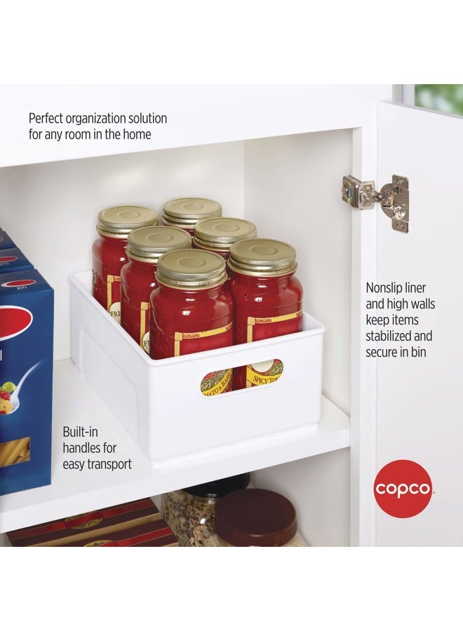Copco Cabinet Storage Bin, 10-Inch, White - Image 5
