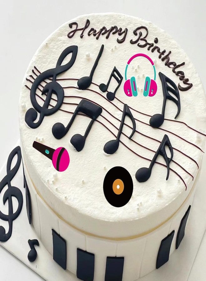MINFEIDMS Music Theme Fondant Molds Musical Notes Piano Silicone Molds for Cake Decorating Cupcake Topper Candy Chocolate Gum Paste Polymer Clay, Gray - Image 3