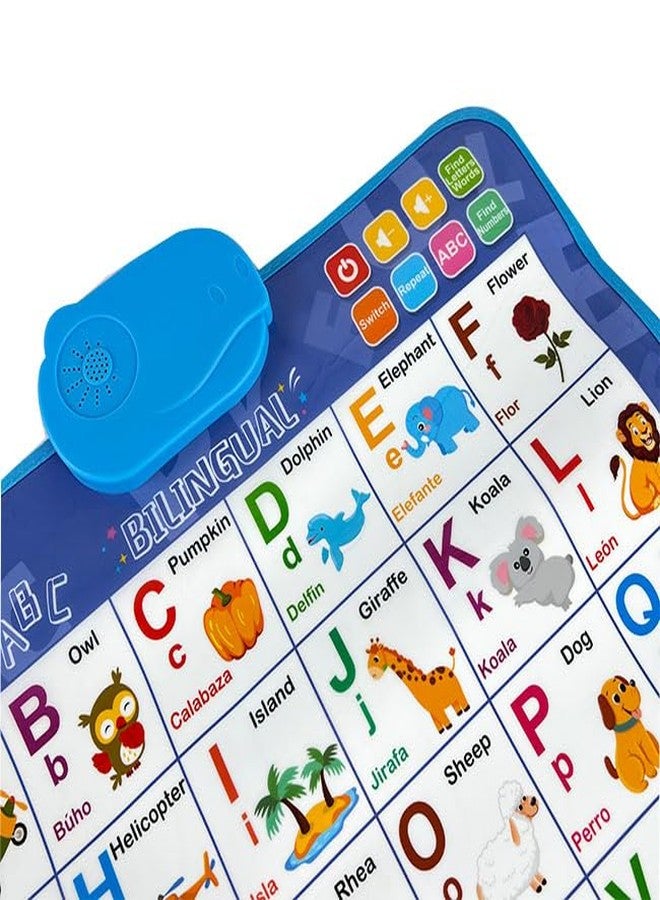 Leleyu Spanish-English Interactive Learning Poster, Spanish Alphabet ABC Talking Poster with Ñ, Numbers 1-20 Educational Toy for Kids Ages 3+ - Image 2