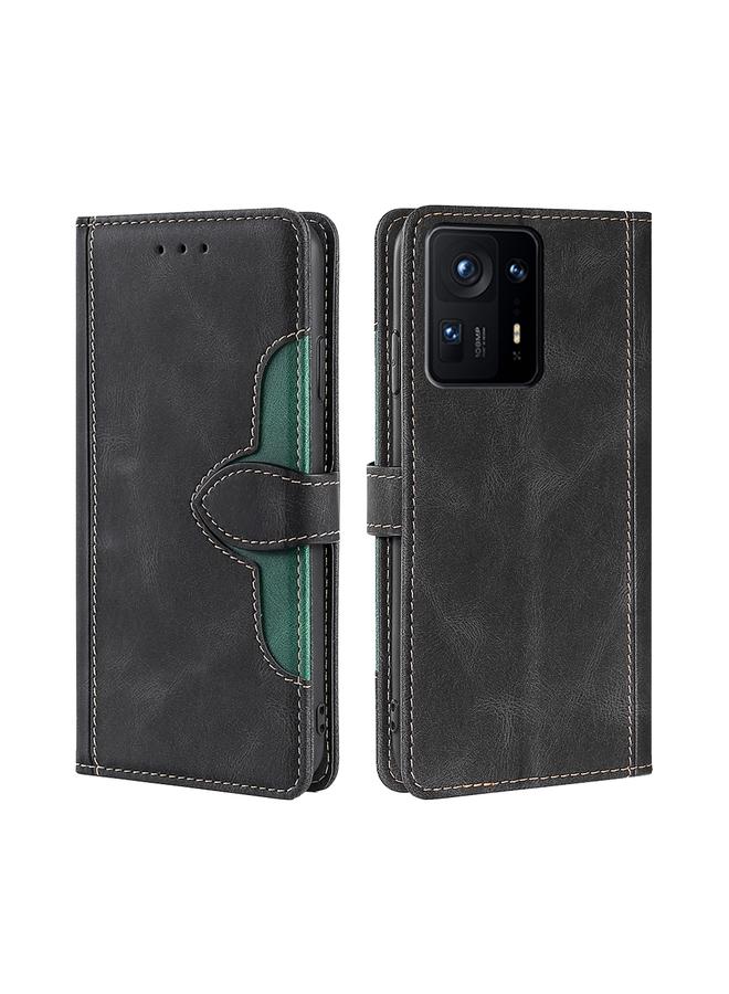 Case For Xiaomi Mix 4 Skin Feel Straw Hat Magnetic Buckle Horizontal Flip PU Leather Case with Holder & Card Slots & Wallet