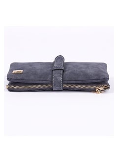Generic Women Wallet Soft Leather Wallet  Multiple Card Slots Purse Large Capacity Clutch Bag With Zipper And Wrist Strap  - Image 4