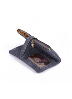 Generic Women Wallet Soft Leather Wallet  Multiple Card Slots Purse Large Capacity Clutch Bag With Zipper And Wrist Strap  - Image 5