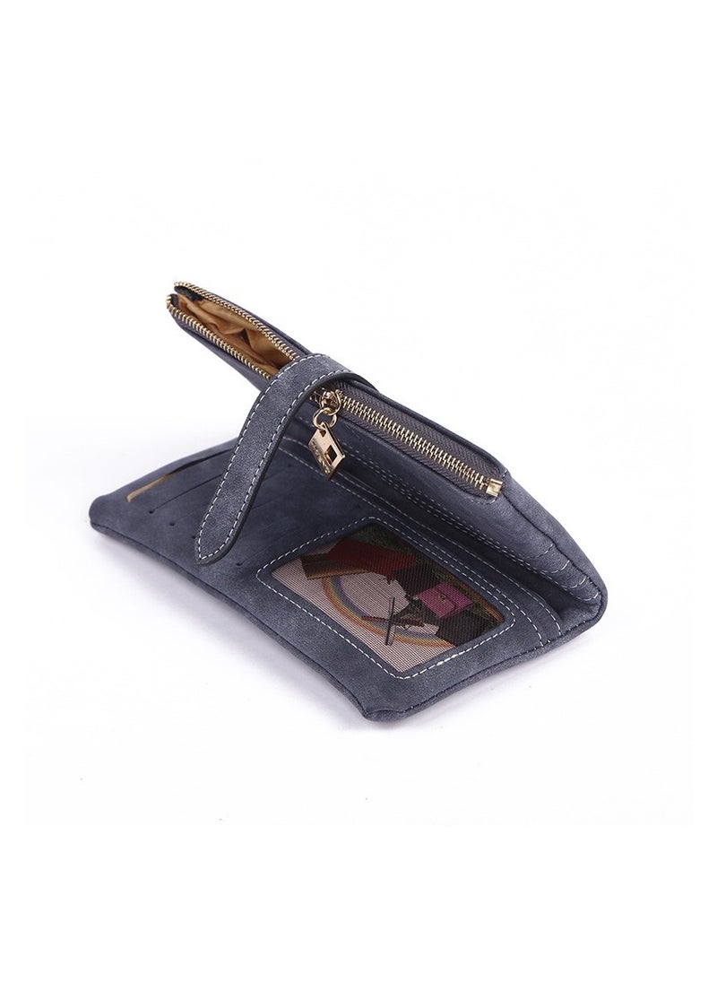 Generic - Women Wallet Soft Leather Wallet  Multiple Card Slots Purse Large Capacity Clutch Bag With Zipper And Wrist Strap - Image 1
