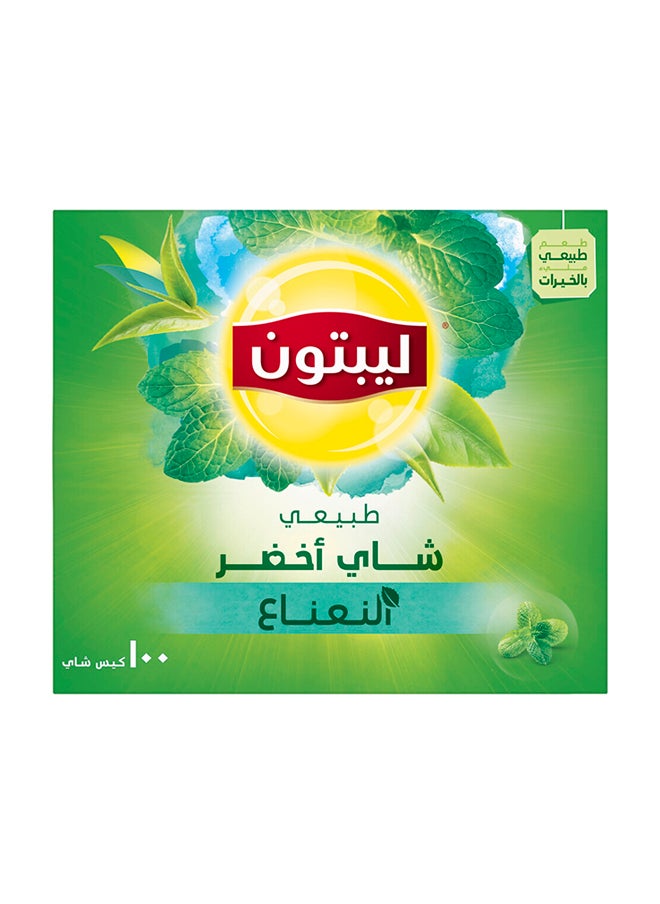 Lipton - Green Tea Mint 100 Bags 1.5grams - Image 1