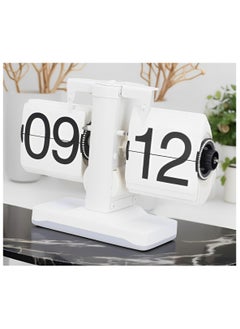 Fearlex Automatic Retro Flip Clock with Night light | Antique Mechanical Style Table Clock | Vintage Style Automatic Flip Desk Clock with Large Digital Number, Display for Office, Bedroom, Living Room and Home Decor  - Image 5