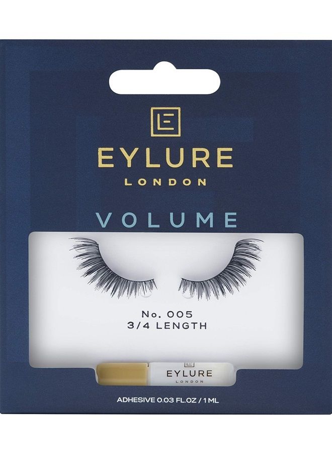 EYLURE Volume False Lashes, Style No. 005, Reusable, Adhesive Included, 1 Pair - Image 1