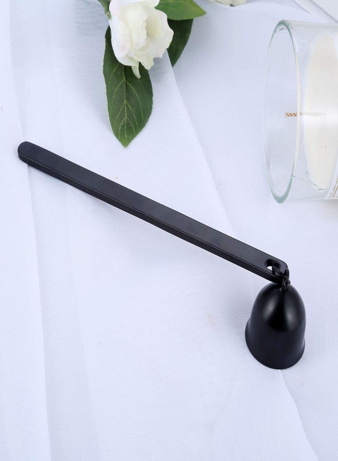 موكسام مطفأة شموع MUXSAM، عبوة واحدة، على شكل جرس - مطفأة لهب من الفولاذ المقاوم للصدأ - هدية لمحبي الشموع (أسود) - Image 4