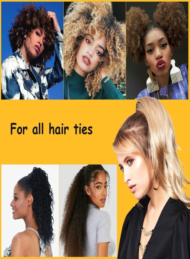 سيبا ربطات شعر حريرية مرنة من سيبا، لتصفيف الشعر المجعد، قطعتان، طوق رأس، ربطة شعر منفوخة، حامل ذيل حصان، أربطة قابلة للتعديل، ربطة مطاطية، ربطات سميكة، ربطة كعكة الرأس (بنقشة حريرية). - Image 4