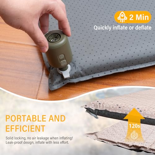 M KARMATER SUV Air Mattress Car Bed, Inflatable Car Camping Pad with Air Pump, Ultrathick Memory Foam Camping Mattress, 9.0 R-Value Insulated Sleeping Pad 2 Person, Camping Mat for Hiking and Backpacking - Image 4