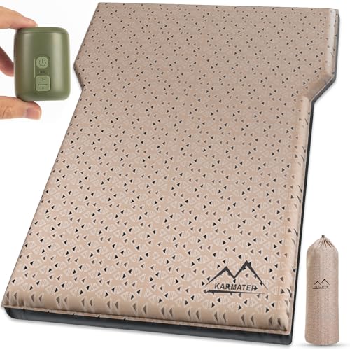 M KARMATER SUV Air Mattress Car Bed, Inflatable Car Camping Pad with Air Pump, Ultrathick Memory Foam Camping Mattress, 9.0 R-Value Insulated Sleeping Pad 2 Person, Camping Mat for Hiking and Backpacking - Image 1