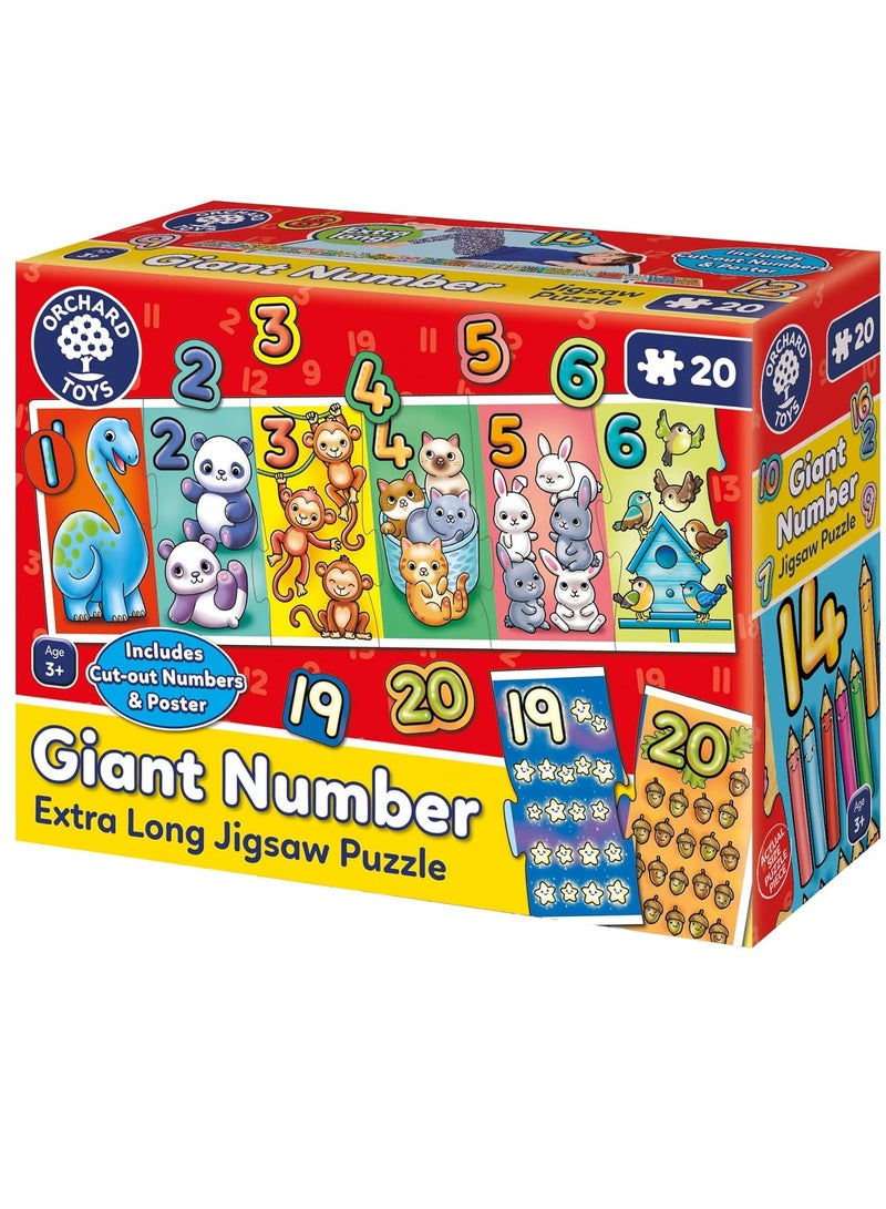 ORCHARD TOYS لعبة بازل الأرقام العملاقة - Image 1