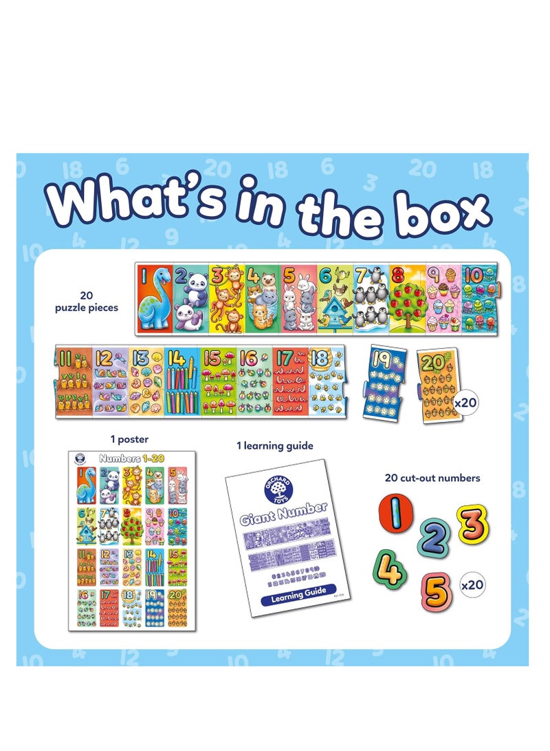 ORCHARD TOYS لعبة بازل الأرقام العملاقة - Image 5