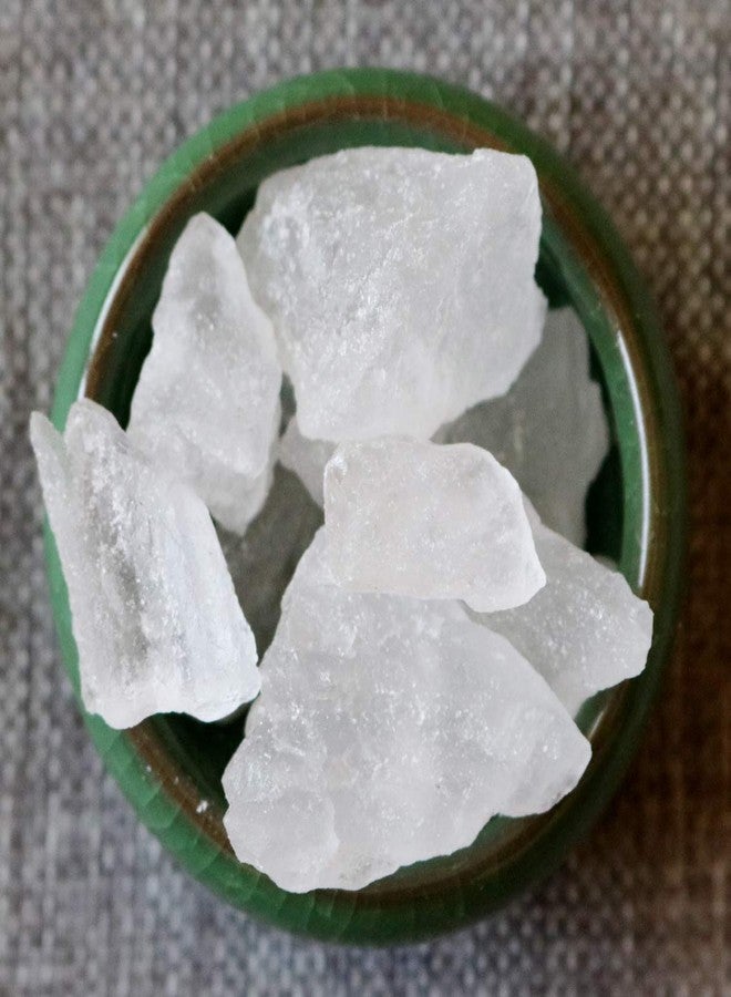 DHAWAK حجر الشب (فيتكاري) - 400 غرام (حجر أبيض كريستالي) - Image 1