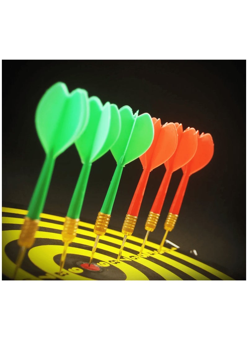 Generic Steel Tip Darts for Standard Dart Board Set Of 6 Pcs, Multicolor  - Image 5