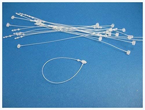 GREENGROW 5" Clear 1000 Snap Lock Pin Hand Loop Plastic Tag Fastener No Tag Gun Required - Image 1