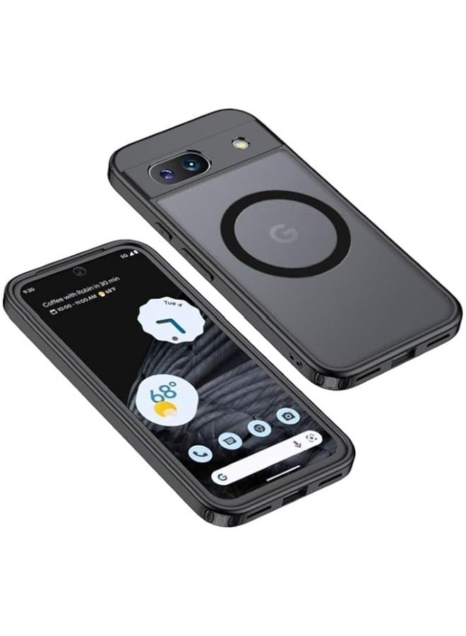 general Case Compatible with Google Pixel 8A, Compatible with Mag-Safe, Shockproof Military-Grade Protection, Yellowing Resistant, Magnetic Classic Hybrid Case - Image 1