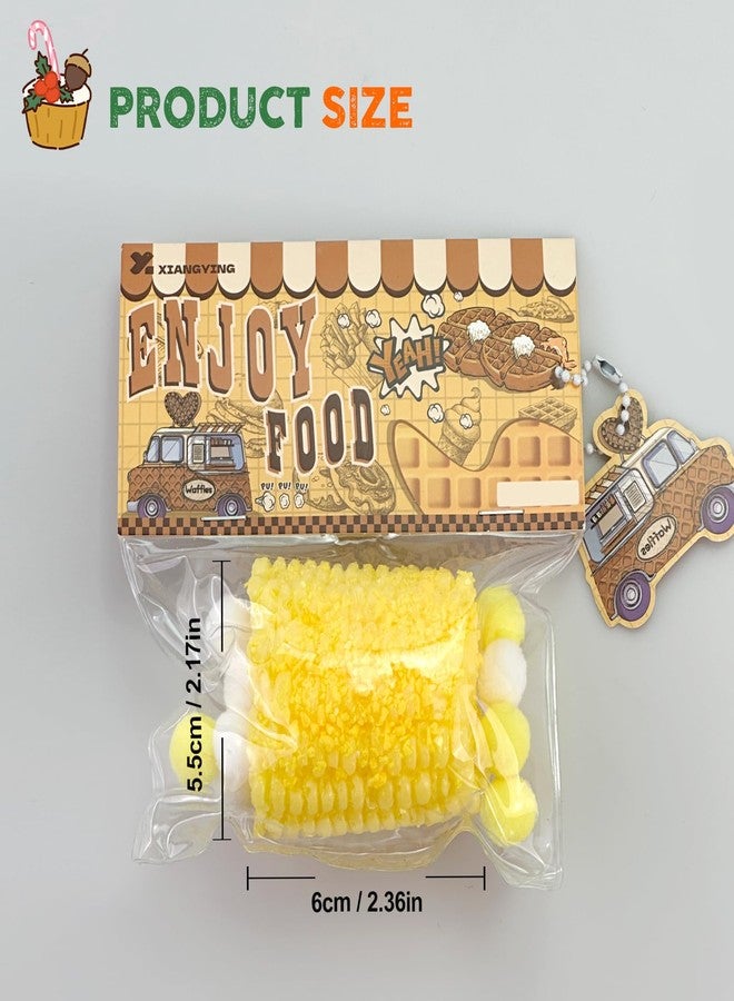 تابا ألعاب تابا الإسفنجية، ألعاب ضغط كاواي لطيفة على شكل مخلب قطة لعيد الحب، ألعاب فيدجيت إسفنجية لاصقة من السيليكون لتخفيف التوتر، ألعاب ناعمة لطيفة، أفضل هدية لعيد الحب للذكرى السنوية (ذرة مقلية) - Image 4