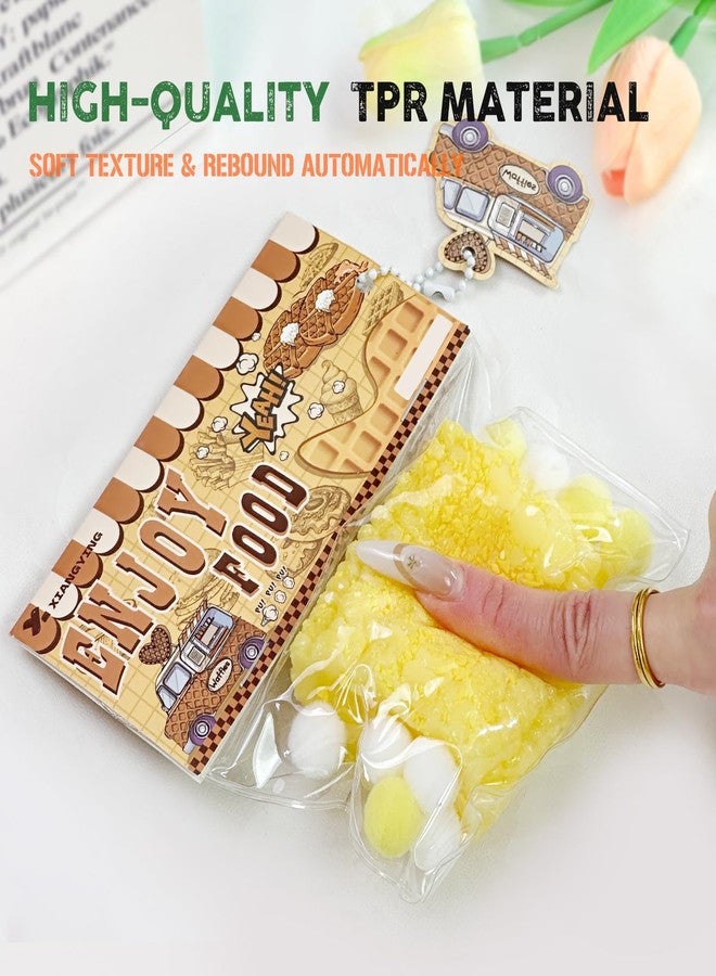 تابا ألعاب تابا الإسفنجية، ألعاب ضغط كاواي لطيفة على شكل مخلب قطة لعيد الحب، ألعاب فيدجيت إسفنجية لاصقة من السيليكون لتخفيف التوتر، ألعاب ناعمة لطيفة، أفضل هدية لعيد الحب للذكرى السنوية (ذرة مقلية) - Image 3