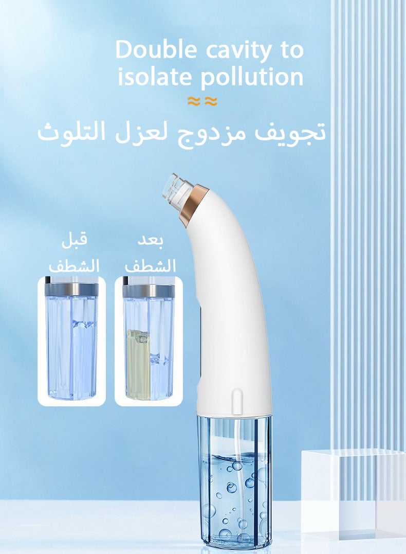 Generic Pore Vacuum Blackhead Remover with Hot & Cold Water Compress Feature, Hydrafacial-Grade Suction Technology, Equipped with 6 Different-Sized and Functional Probes. Electric Acne & Comedone Extractor Tool for Face & Nose.  - Image 3