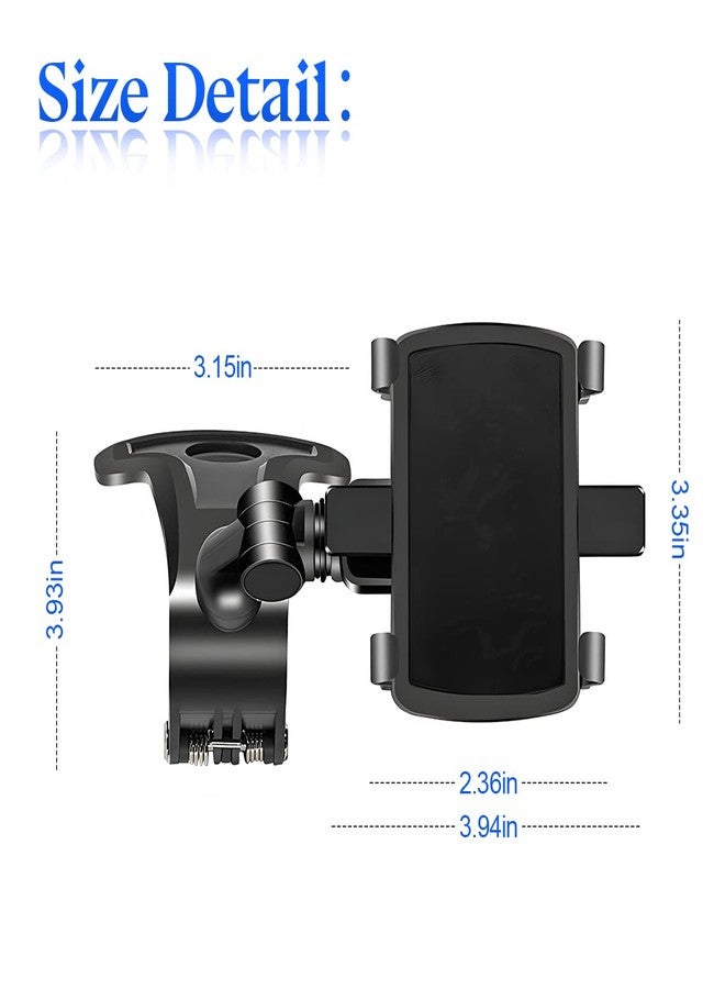 zipelo Car Phone Mount, ABS Cell Phone Holder for Car, 1400 Degree Rotation Dashboard Cell Phone Holder, Mobile Clip Stand for 3 to 7 inches Smartphones, Auto Phone Holder Mount for All Smartphone - Image 2