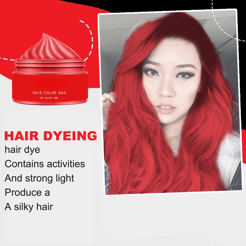 EELHOE 30ml Hair Color Wax Hair Dye Cream Disposable Instant Hair Coloring Hair Discoloration Fashionable Hair Color - Image 5