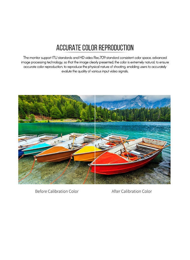 Generic - Feelworld T756 7 Inch IPS Full HD 4K On-Camera Monitor 1920 * 1200 Resolution Support 4K Signal HD Input/ Output with Histogram Focus Assist Check Field Pixel to Pixel - Image 1