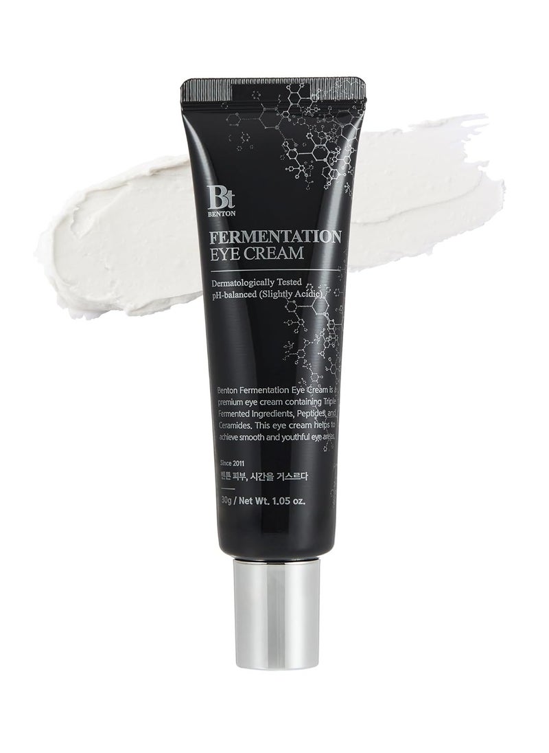 Benton BENTON Fermentation Eye Cream New Version (1.05 oz.) - Galactomyces & Bifida Ferment Anti-Wrinkle Eye Treatment Cream, Dark Circles & Puffiness & Under Eye Bags  - Image 1