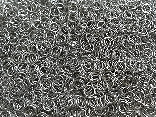 Chainmail Joe 1 Pound Bright Aluminum Chainmail Jump Rings 18G 5/16" ID (5200+ Rings) - Image 1
