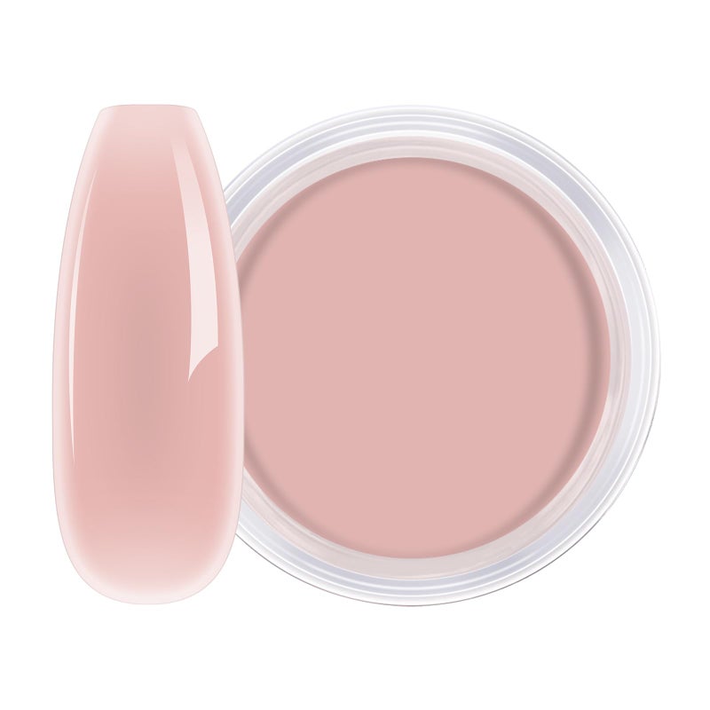 AILLSA Salmon Pink Dip Powder Nail Dipping Powder Jelly Nude Translucent DIY Manicure Salon at Home Easy to Use for Valentine's Day Gift (1 Oz) - Image 1