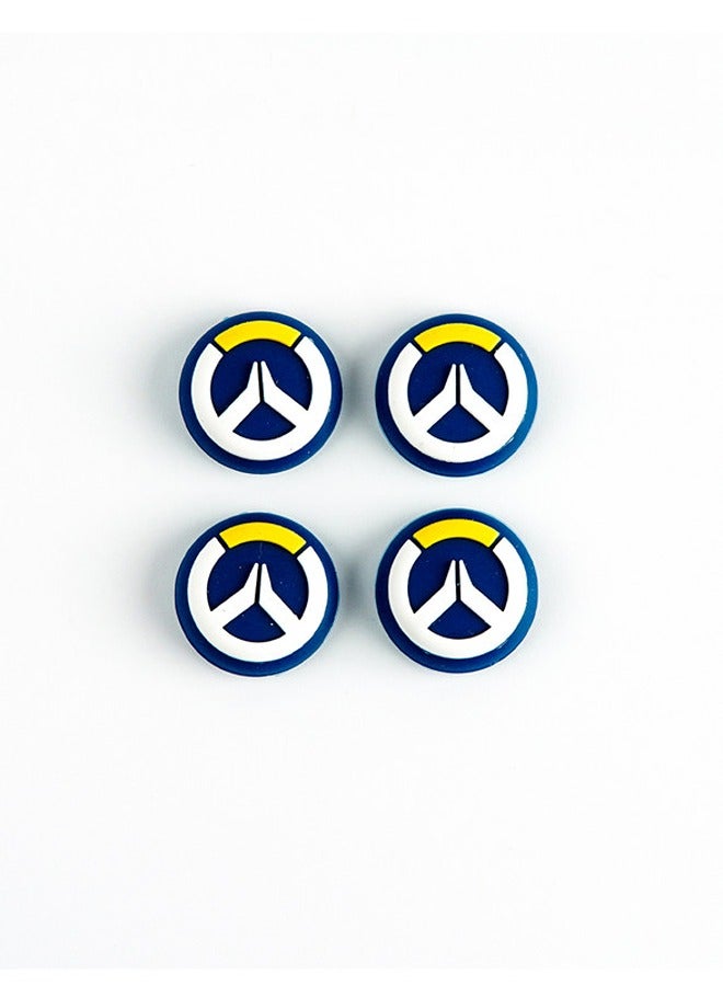 Alpha X 4-Piece Performance Thumbstick Grip Overwatch Theme Set for PS4/PS5 Controllers - Image 2