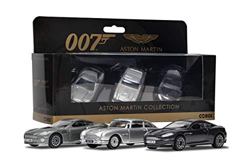 Corgi Diecast Model Cars - TY99284 James Bond Aston Martin Collection - Fit The Box Pre-Built Model Vehicles Toy, Classic Metal Die Cast Collectible, Auto Toys Models for Adults - Silver - Image 4