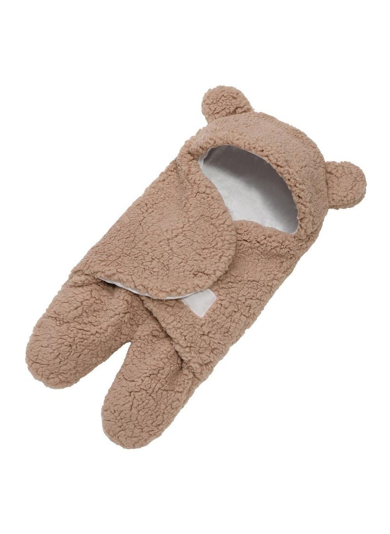 Y&D 1-Piece Soft Baby Swaddling Brown  - Image 1
