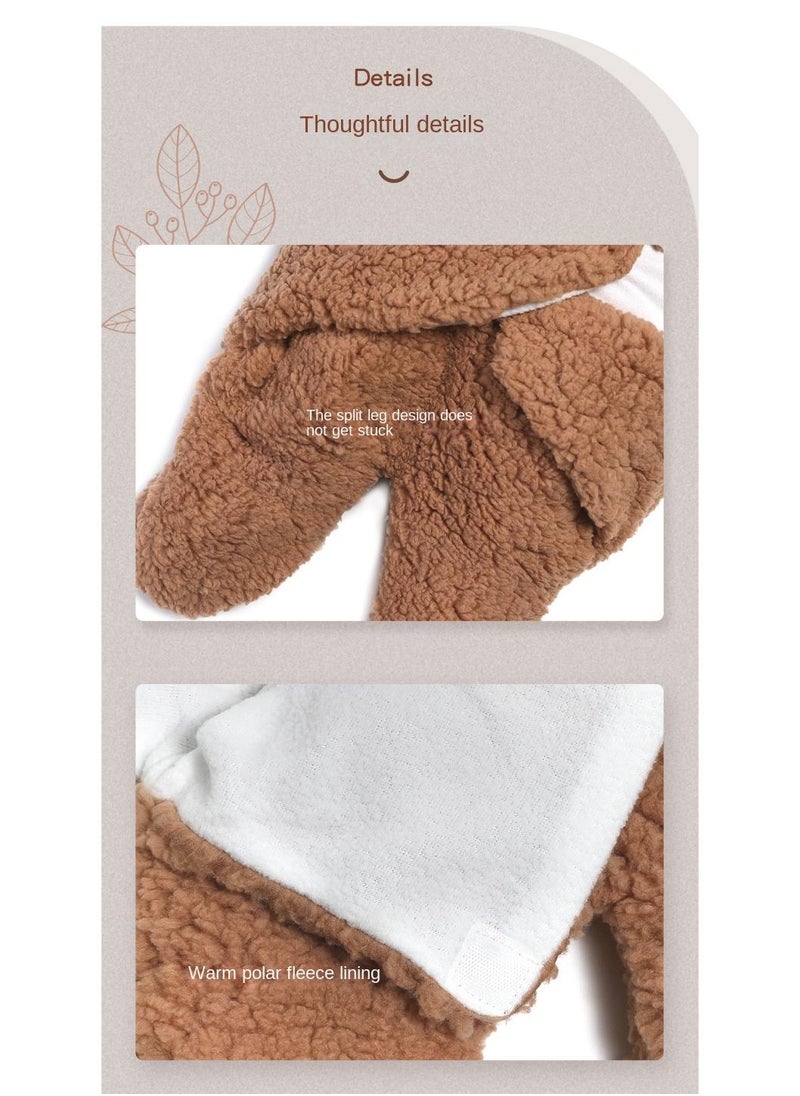 Y&D 1-Piece Soft Baby Swaddling Brown  - Image 4