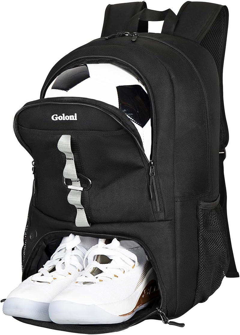 Goloni |Basketball Soccer Backpack Bag - Soccer Backpack & Bags for Basketball, Volleyball & Football Sports, Includes Separate Cleat Shoe and Ball Compartment, fit to & Adult - Image 1