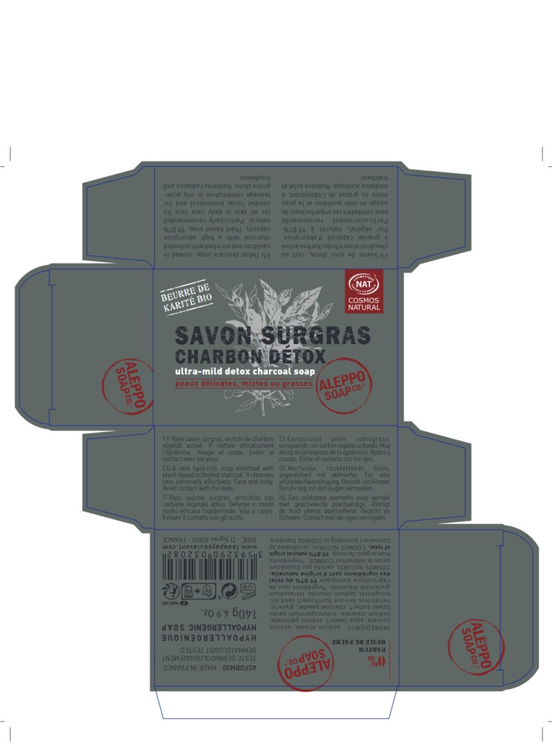 tadé PAYS DU LEVANT NATURAL DETOX CHARCOAL SOAP 150G  - Image 3