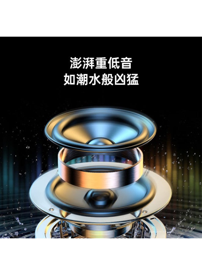 aigo Wireless Bluetooth Speaker Outdoor Square Dance Audio Large Volume Portable Bass Speaker Premium Edition Display Screen - Image 4