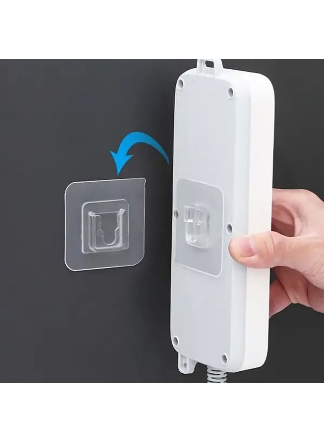 5 Pairs Strong Adhesive Hooks No Traces Waterproof Easy Install for Bathroom Kitchen Home Wall Hanging - Image 2