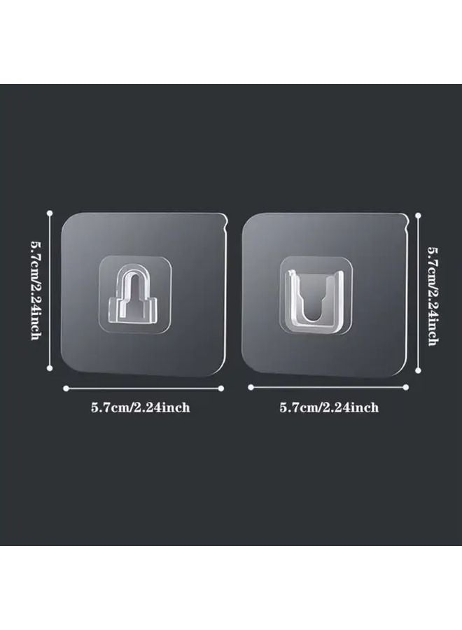 5 Pairs Strong Adhesive Hooks No Traces Waterproof Easy Install for Bathroom Kitchen Home Wall Hanging - Image 5