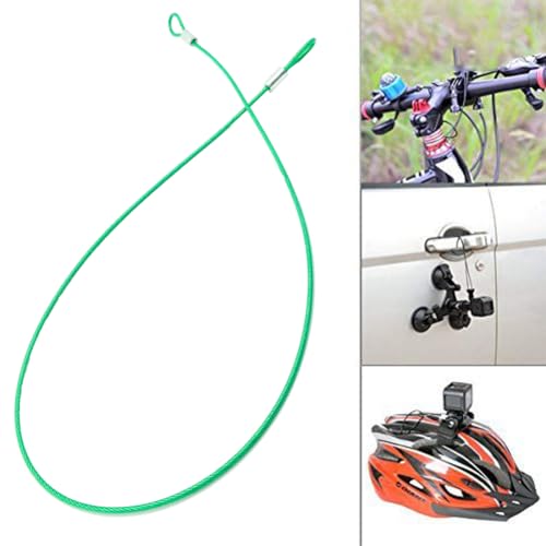 CKANDAY 20 Pack Safety Stainless Steel Tethers,Coated Security Tether Lanyard Kit Cable Wire Compatible with All Editions,Action Camera Series Devices and Other Applicable Equipment,Black - Image 5