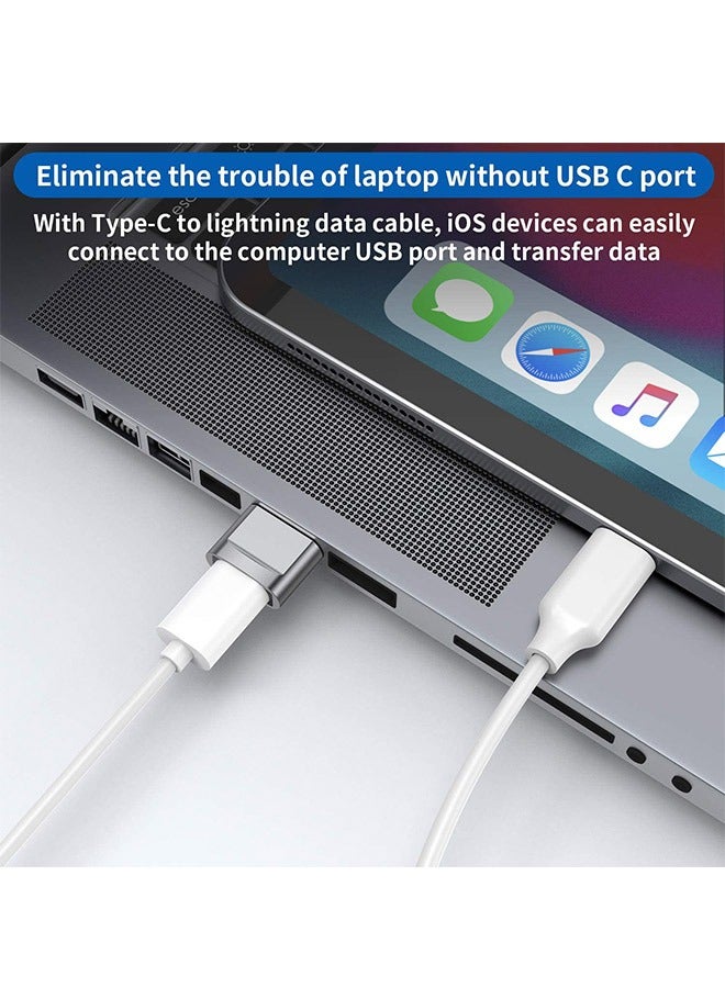 USB C Female to USB Male Frosted Texture Adapter, Type C to USB A General Purpose Charger Converter, Support Data Sync(Grey) - Image 4