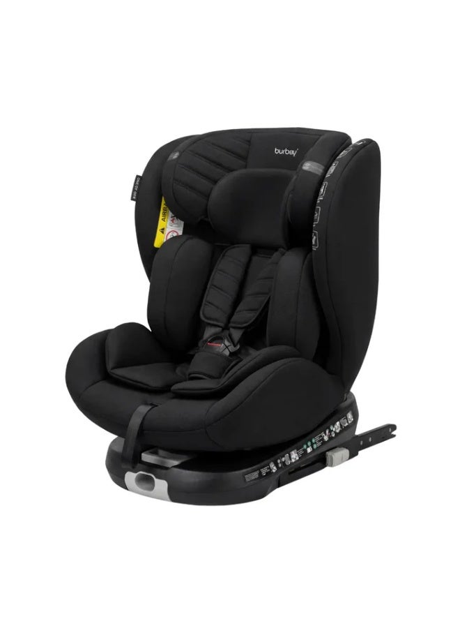 Burbay Convertible Baby Car Seat Stage 1 to 3 with Isofix, 5-Point Harness & Side Impact Protection