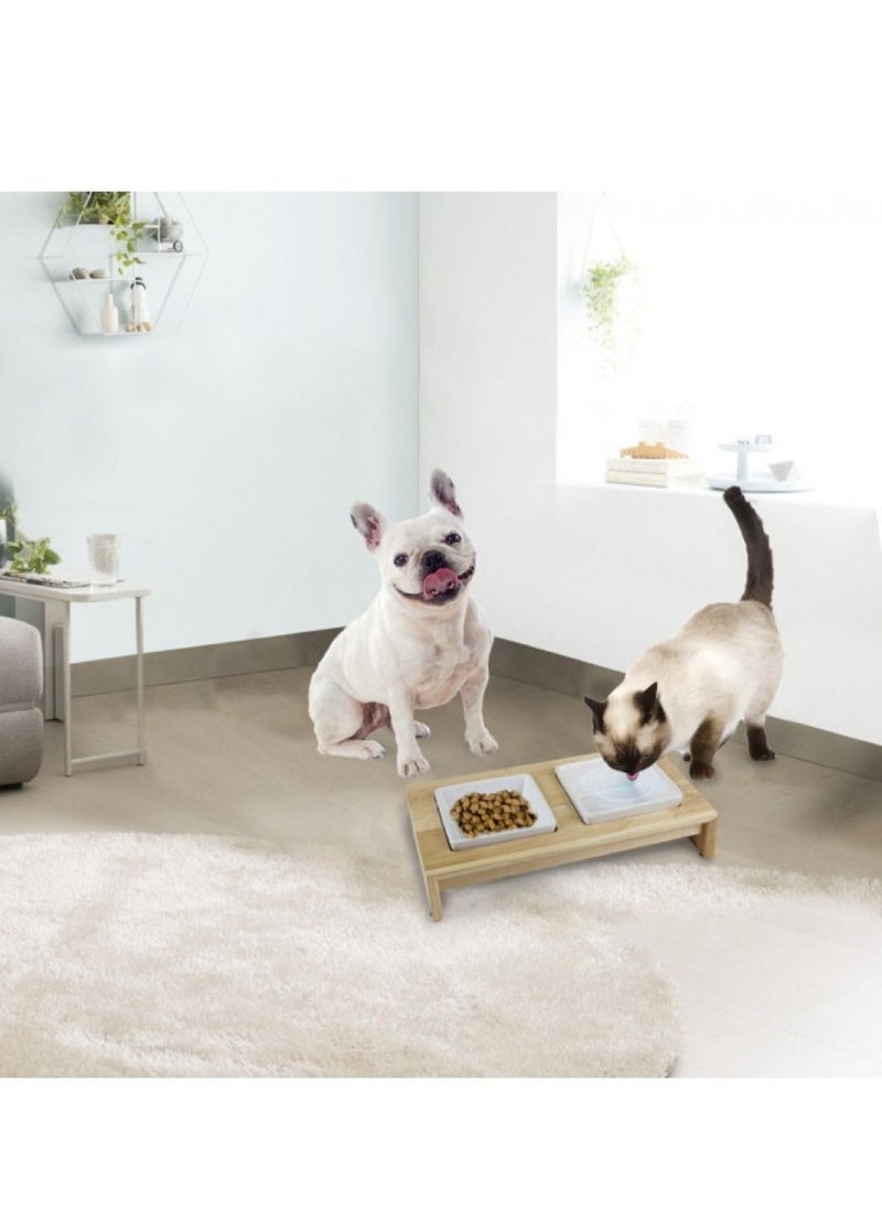 all for paws DOUBLE DINNER PETS FEEDER 2X200ML - SMALL  - Image 4