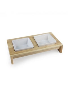 all for paws DOUBLE DINNER PETS FEEDER 2X200ML - SMALL  - Image 1