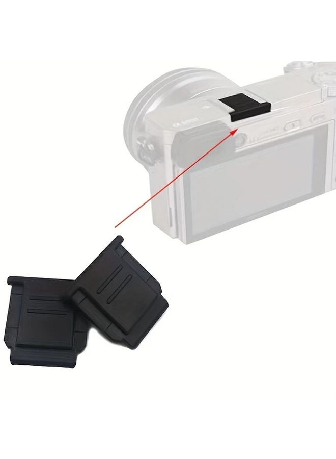 10Pcs Black Hot Shoe Cover for Sony A6000 A6600 A7III A7RM4 A6400 A7C ZV E10 Camera - Image 2