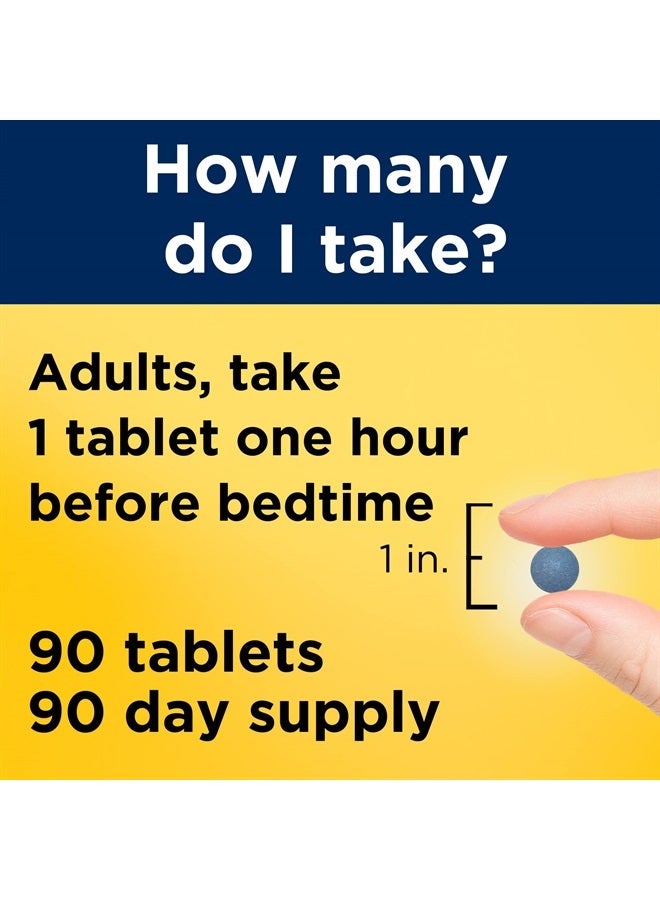 Nature Made Melatonin 4mg Extended Release Tablets, 100% Drug Free Sleep Aid for Adults, 90 Count, 90 Day Supply - Image 4