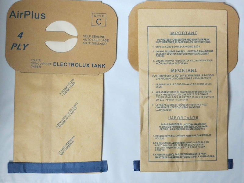 ENVIROCARE EnviroCare Replacement 4 Layer Filtration Vacuum Cleaner Dust Bags made to fit Vacuum Bags for Electrolux Canisters - Style C 100 bags  - Image 1