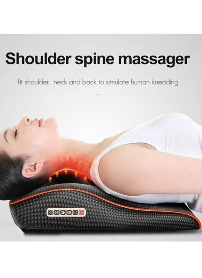 Generic 3-in-1 shoulder and neck massager with heating to relieve fatigue and relax the body black  - Image 5