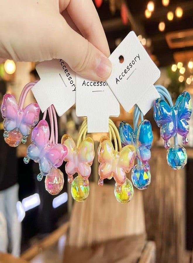 KUNHEHO Butterfly Elastic Hair Ties - 10 Ct, 5 Diffrent Colors For Hair, Pain-Free Hair Accessories for Women, Made for Long-Lasting Braids, Ponytails & More, All Hair Types - Image 5